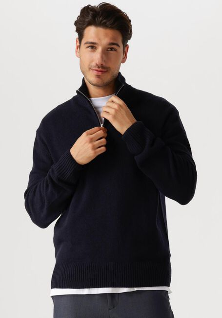 LACOSTE Pull 1HA1 MEN SWEATER ZIP Bleu foncé - large