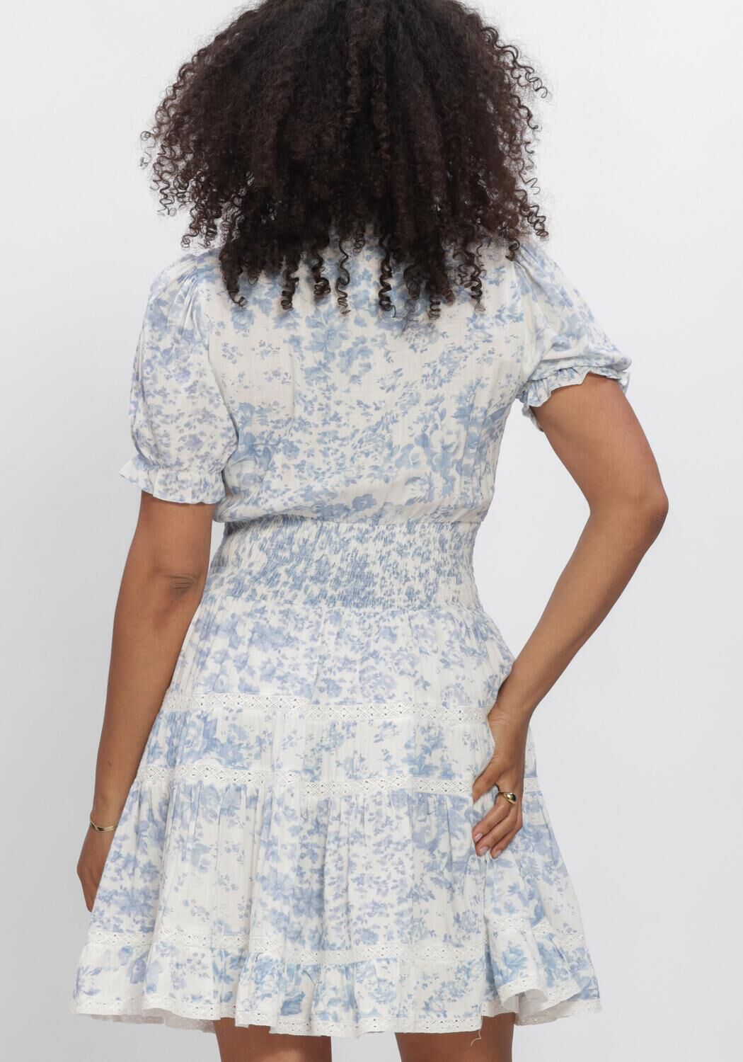 Gebroken wit NEO NOIR Mini jurk CONSTANCE PORCELAIN DRESS - large
