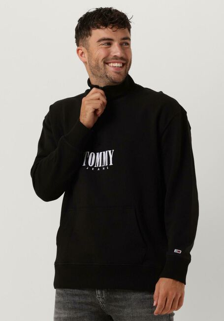 TOMMY JEANS Pull TJM RLXD AUTHENTIC HALF ZIP en noir - large
