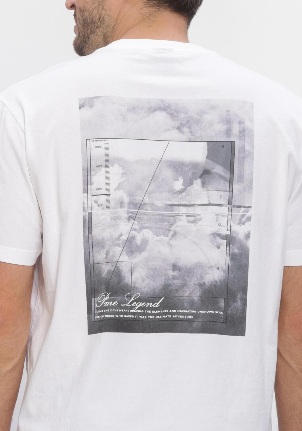 PME LEGEND T-shirt SHORT SLEEVE R-NECK JERSEY DIGITAL COMFORT en blanc - large