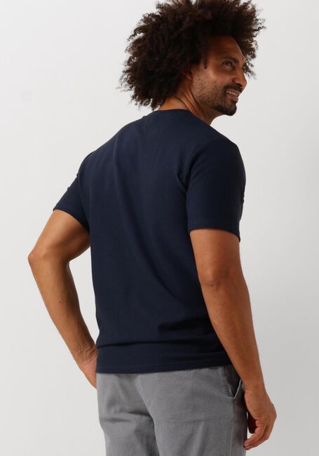 SELECTED HOMME T-shirt SLHMAURICE STRUCTURE SS O-NECK Bleu foncé - large