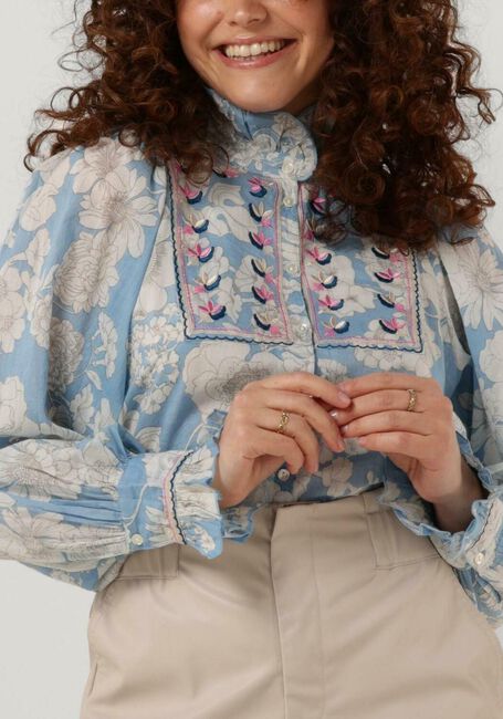ANTIK BATIK PEONY BLOUSE Blouses Bleu clair - large