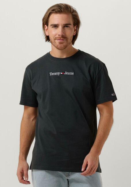 TOMMY JEANS T-shirt TJM CLASSIC LINEAR LOGO TEE en gris - large