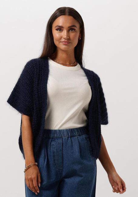 BY-BAR Gilet ANNA CARDIGAN Bleu foncé - large