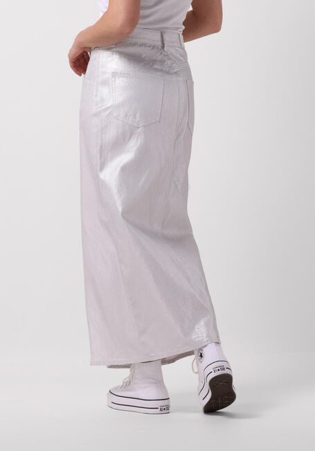 Zilveren Y.A.S. Maxirok YASSILVA DENIM HW MIDI SKIRT - large