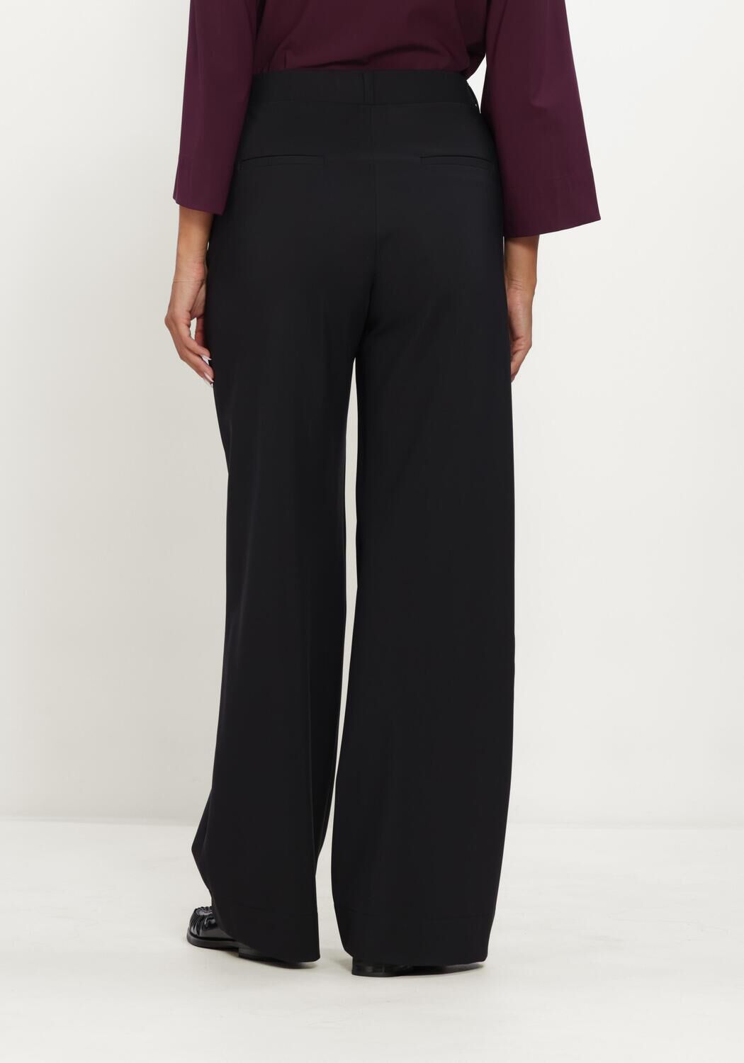 STUDIO ANNELOES Pantalon large Lexie winter bonded trousers en noir - large