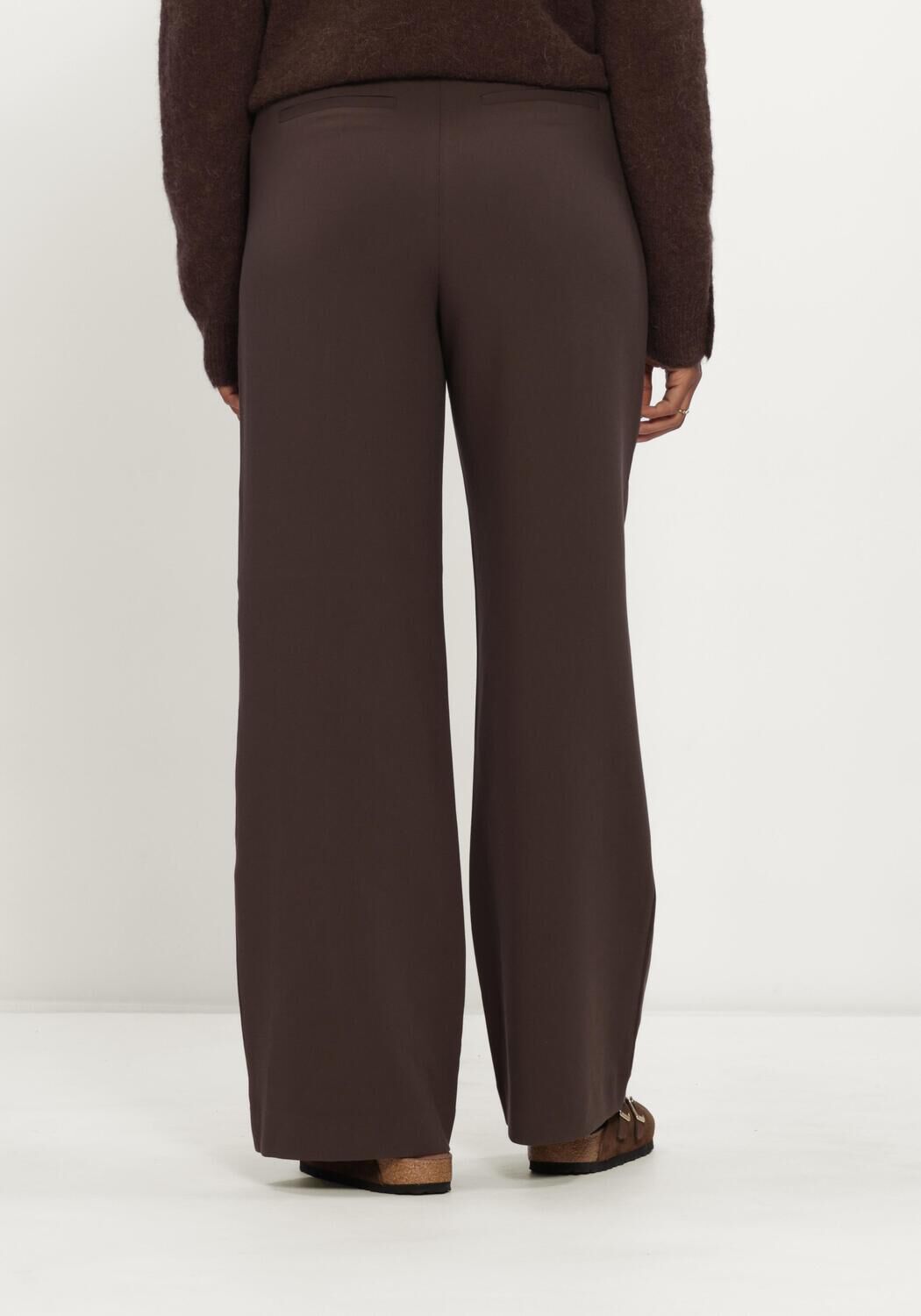 MSCH COPENHAGEN Pantalon MSCHMACY MICHELLE HW WIDE PANTS REGULAR en marron - large