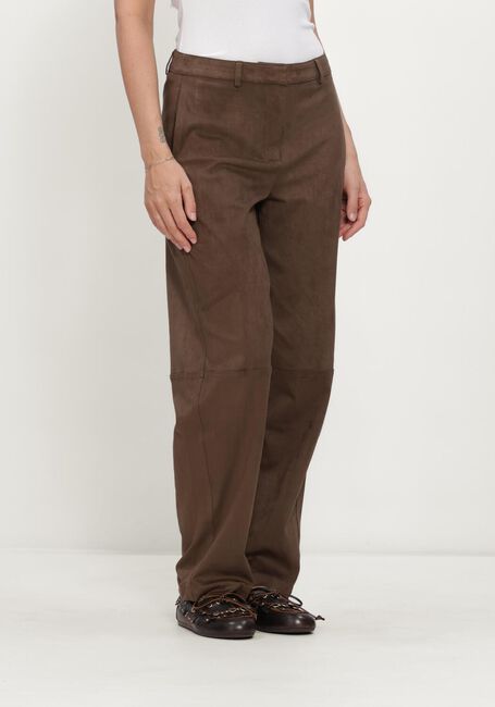 MINUS Pantalon MSALVA MID WAIST PANT en marron - large