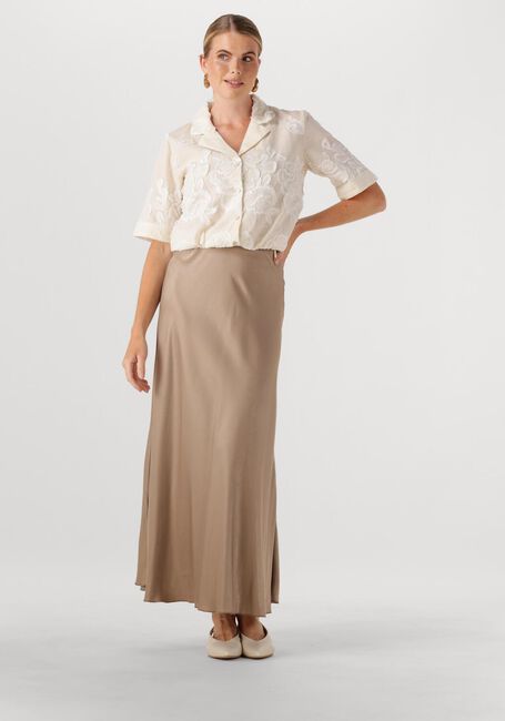 MSCH COPENHAGEN Jupe midi MSCHNICOLETTE ULLAS SKIRT en beige - large