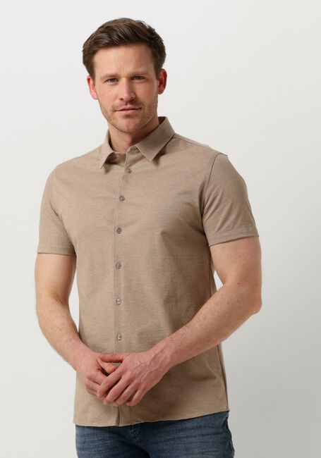 PURE PATH Chemise décontracté PIQUE SHORTSLEEVE BUTTON UP SHIRT Sable - large