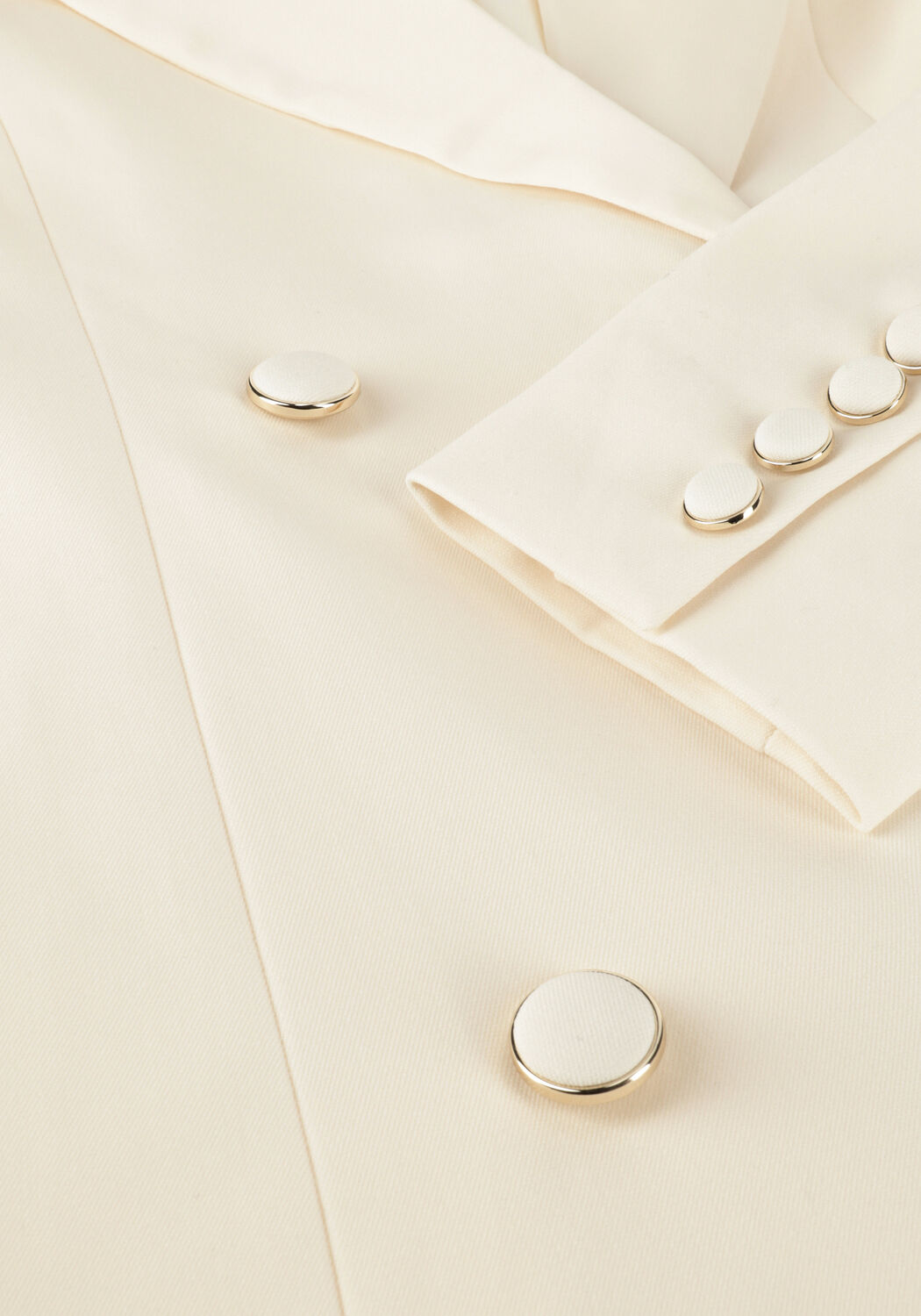 Gebroken wit Y.A.S.  YASEBRU LS BLAZER DRESS - CELEB - large