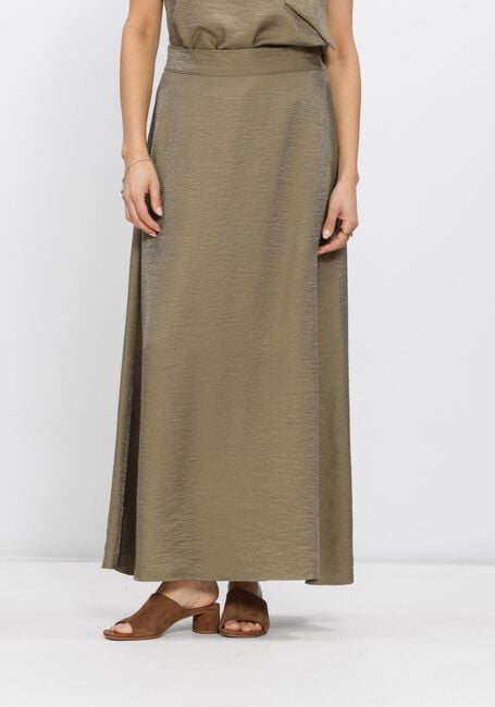JANSEN AMSTERDAM Jupe maxi DAHLIA ROK WS 694 LONG Olive - large