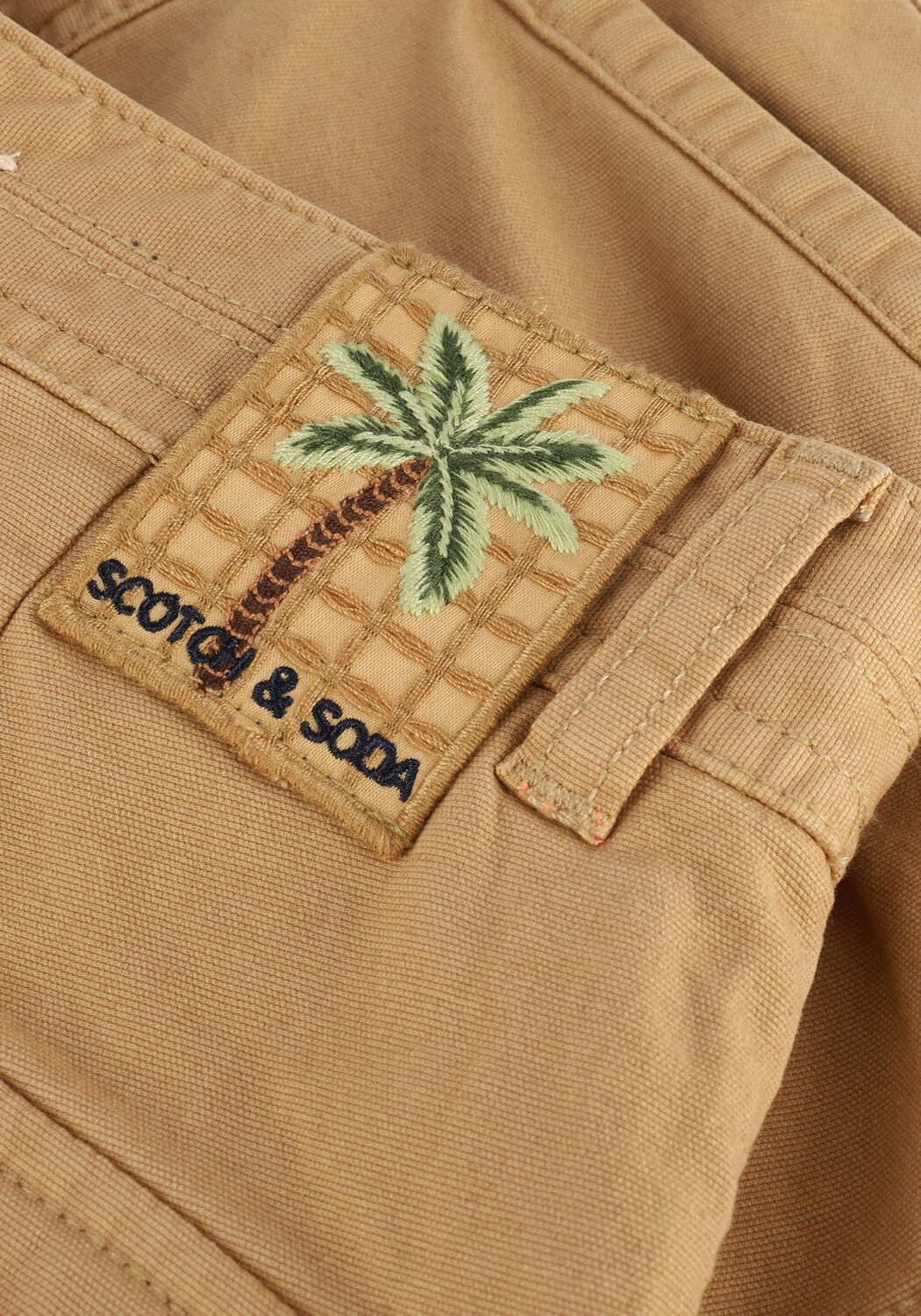 SCOTCH & SODA Pantalon courte FAVE GARMENT-DYED CARGO SHORT Sable - large