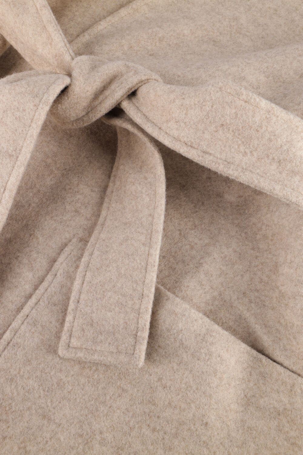 SIMPLE Gilet CHILA JER-PES-WOOL-22-3 en beige - large