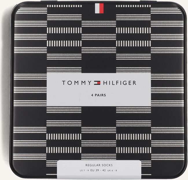 Blauwe TOMMY HILFIGER Beenmode TH MEN SOCK 4P TIN GIFTBOX Blauwe TOMMY HILFIGER Beenmode TH MEN SOCK 4P TIN GIFTBOX - large