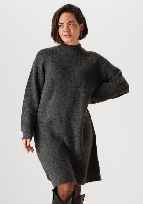 SELECTED FEMME Mini robe SLFLULU LS HIGH NECK KNIT DRESS en noir - large