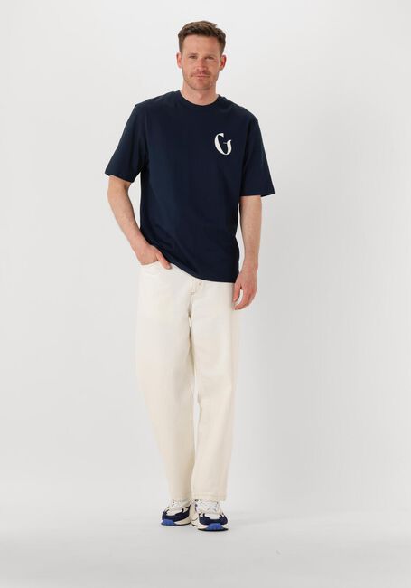 Donkerblauwe THE GOODPEOPLE T-shirt TON - large