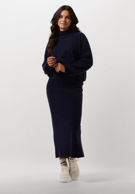 BY-BAR Jupe midi DEX SKIRT Bleu foncé - large