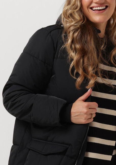 Zwarte OBJECT Gewatteerde jas OBJZHANNA L/S LONG JACKET NOOS - large