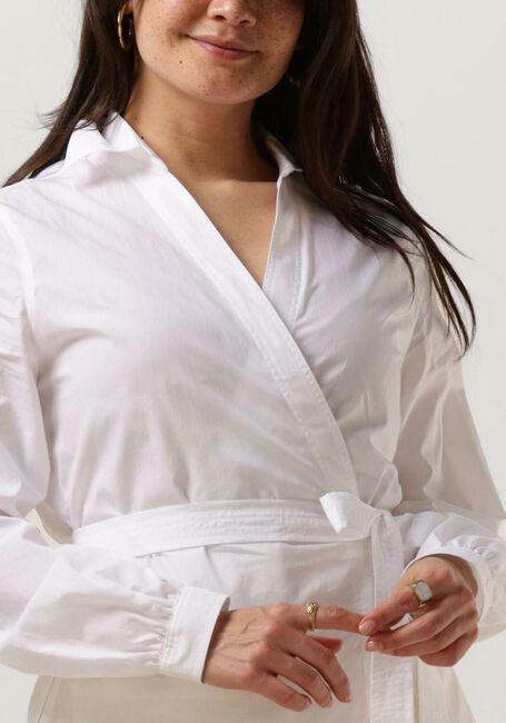 VANILIA COTTON POPLIN WRAP Blouses en blanc - large