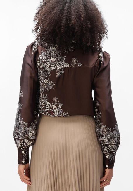 NEO NOIR MASSIMA PAISLEY BORDER BLOUSE Blouses en marron - large