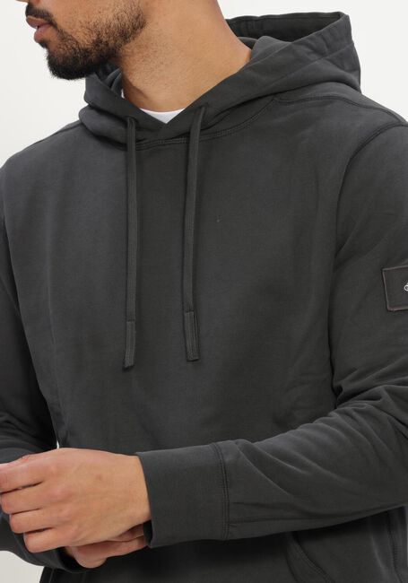 CALVIN KLEIN Pull LS EU 350TERRY BADGE HOODIE en noir - large