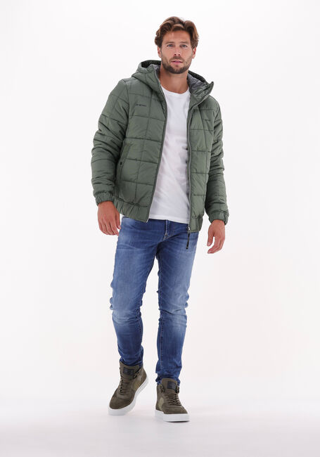 G-STAR RAW Veste matelassé MEEFIC SQR QUILTED HDD JKT en vert - large