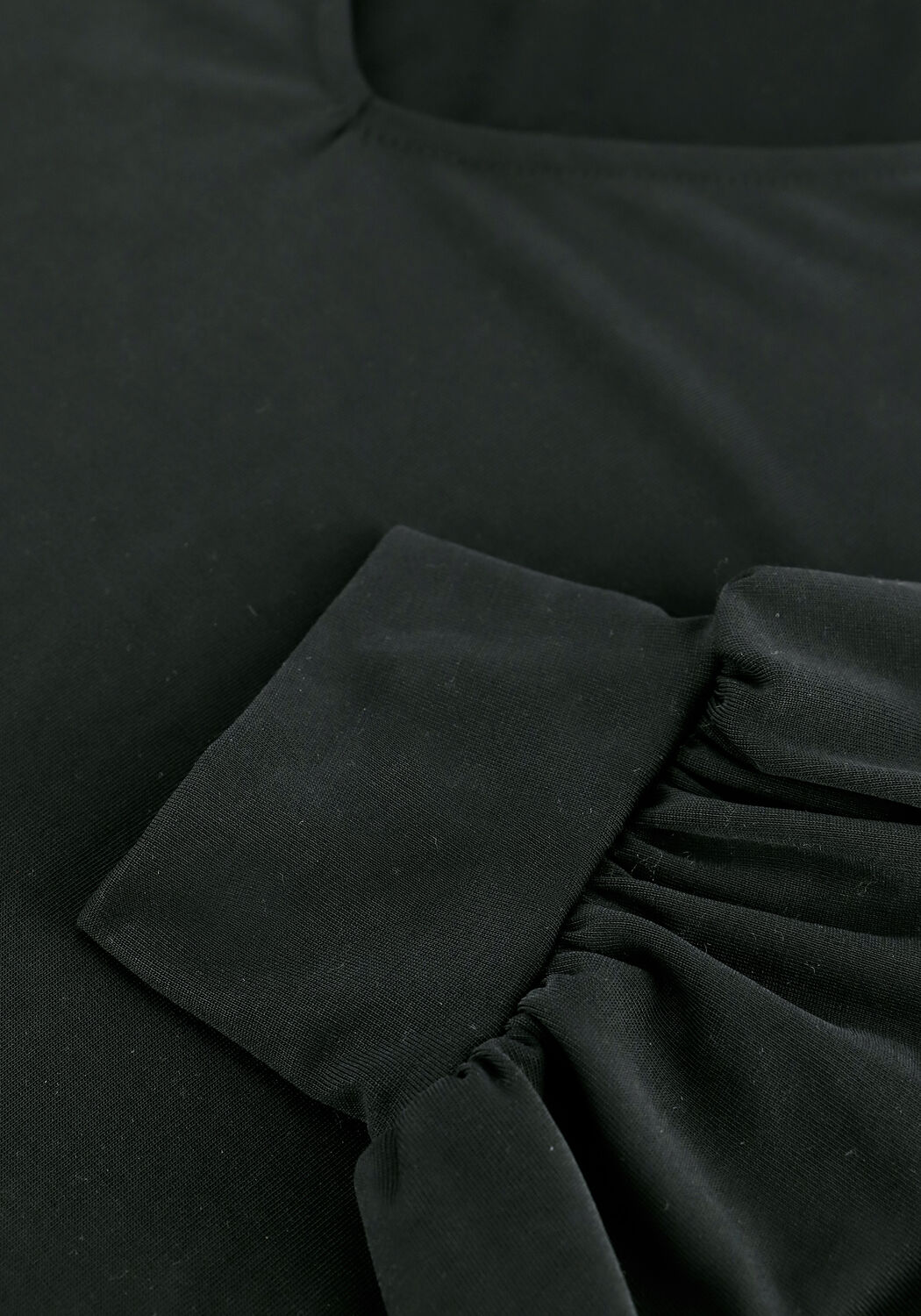 Zwarte OBJECT Top JANNIE LS V-NECK TOP - large