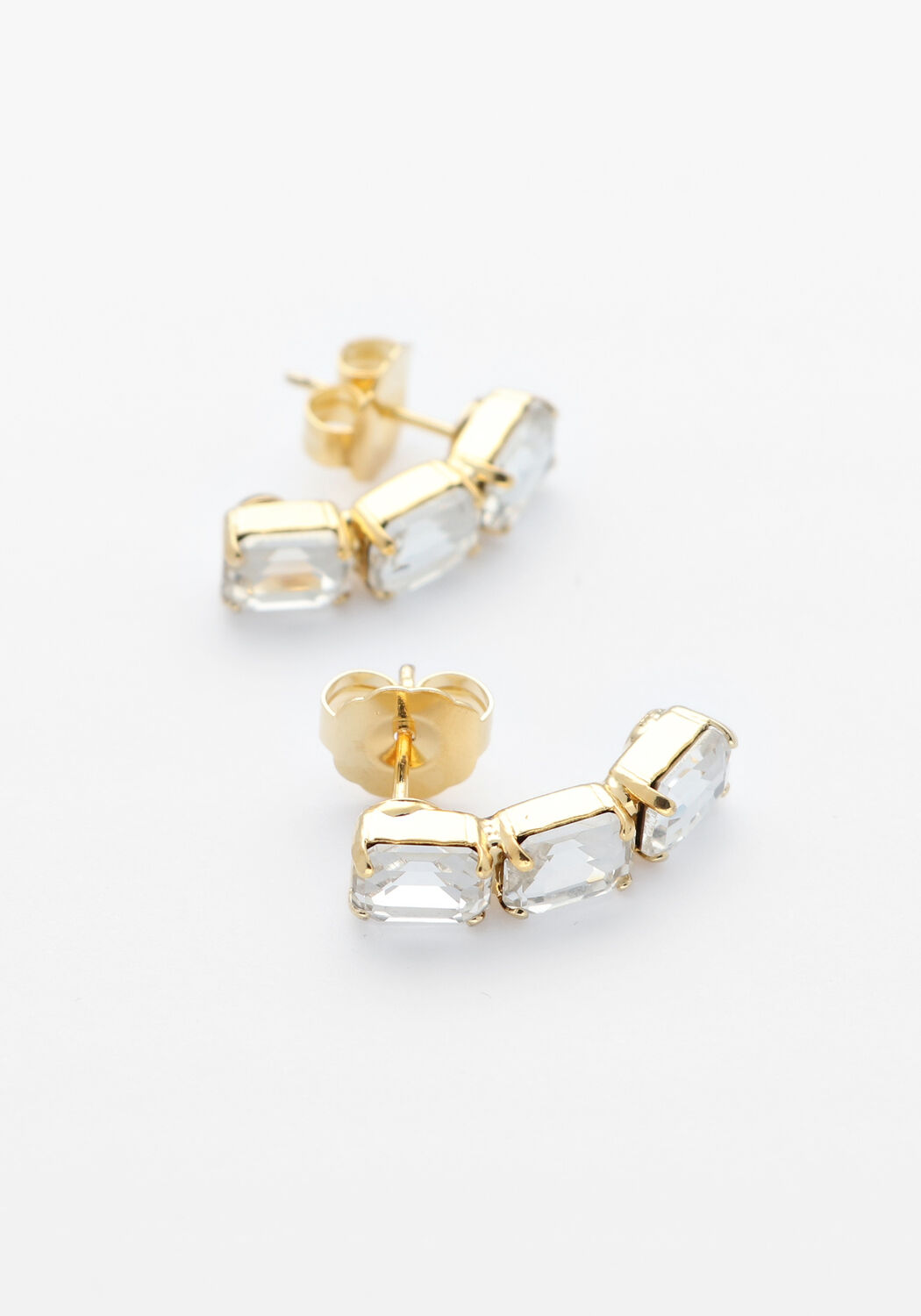 LOTT. GIOIELLI Sieraad TRIPLE CURVED EARRING - large