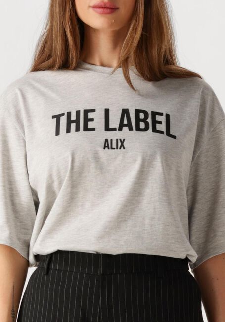 ALIX THE LABEL T-shirt LADIES KNITTED THE LABEL TSHIRT en gris - large