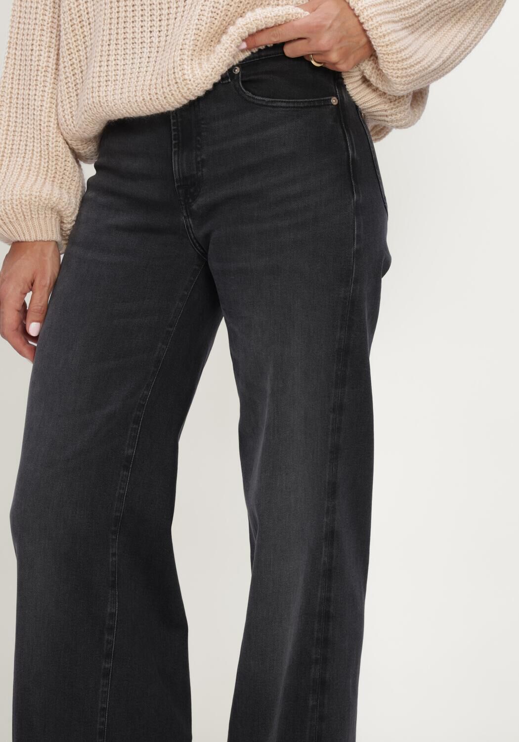 7 FOR ALL MANKIND Flared jeans LOTTA INKSTORM Bleu fonc&eacute; - large