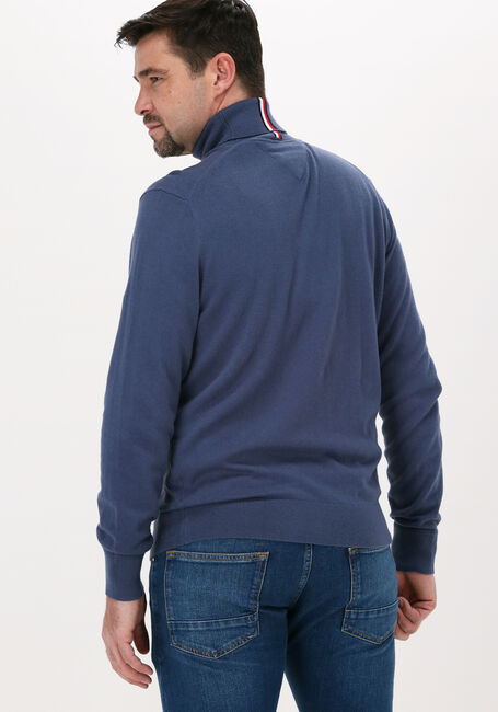 Blauwe TOMMY HILFIGER Coltrui PIMA COTTON CASHMERE ROLL NECK - large