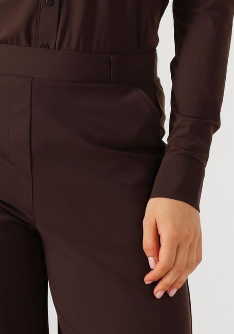Bruine STUDIO ANNELOES Wijde broek LEXIE BONDED TROUSERS - large