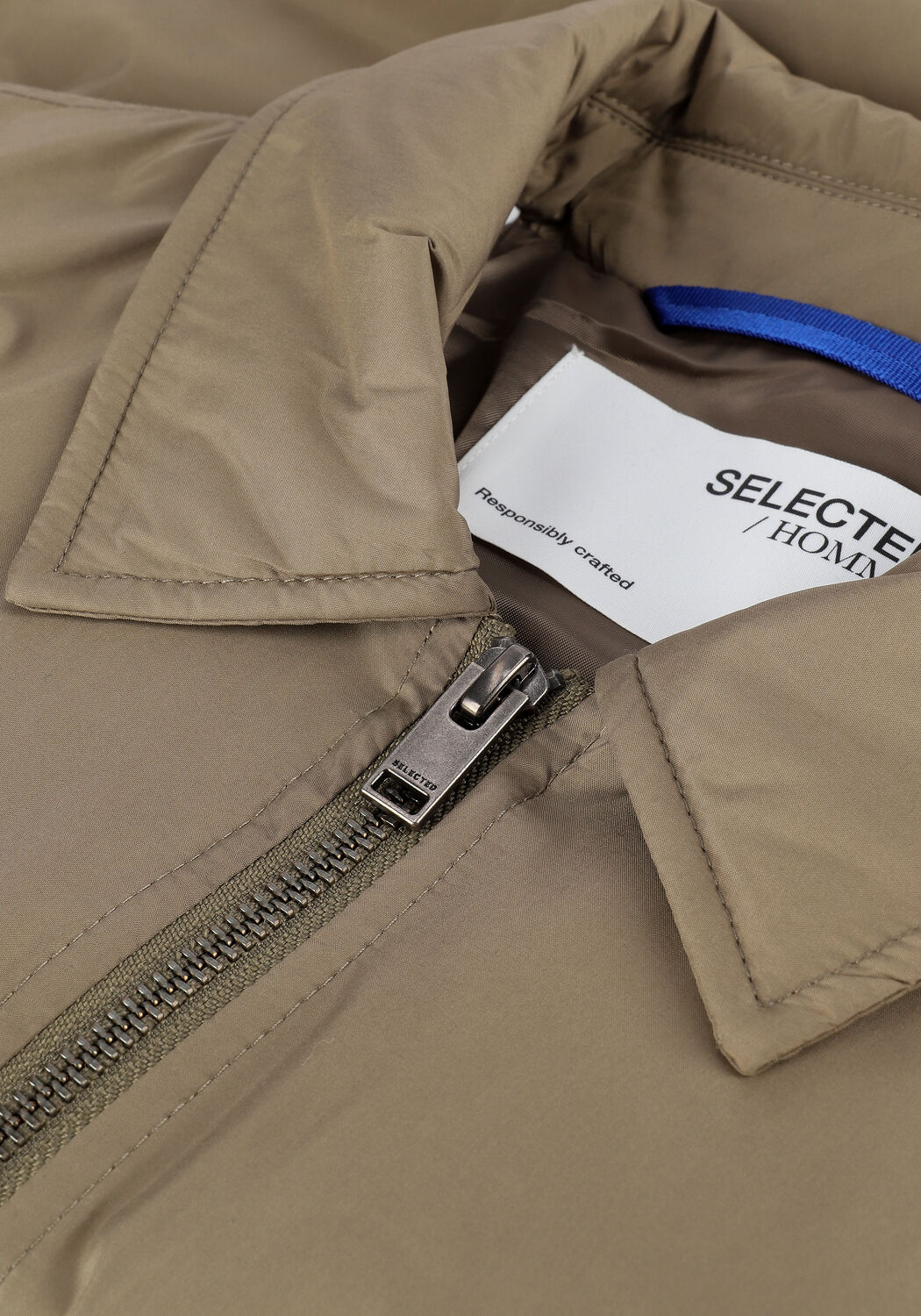 Olijf SELECTED MEN Jack SLHROYCE SHORT JKT B NOOS - large