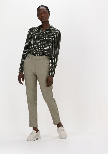 MOS MOSH Pantalon GERRY TWIGGY MELANGE PANT en vert - large