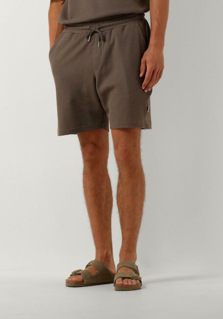 WOODBIRD Pantalon courte WBBOMMY WAFFEL SHORTS en marron - large