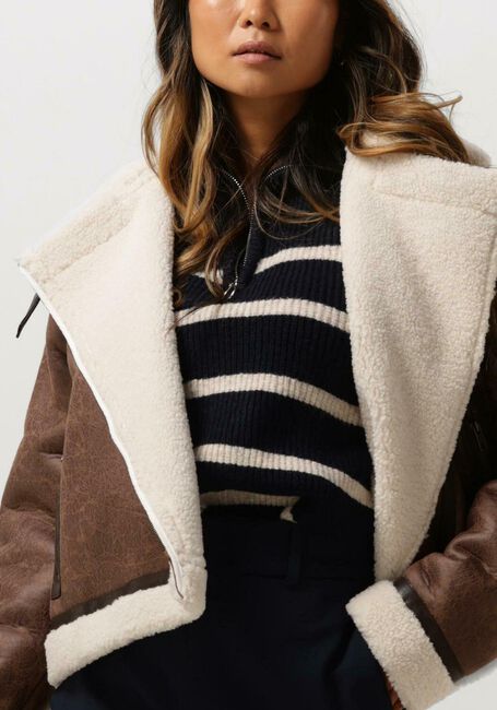 NEO NOIR Manteau Teddy SADIE TEDDY JACKET en marron - large
