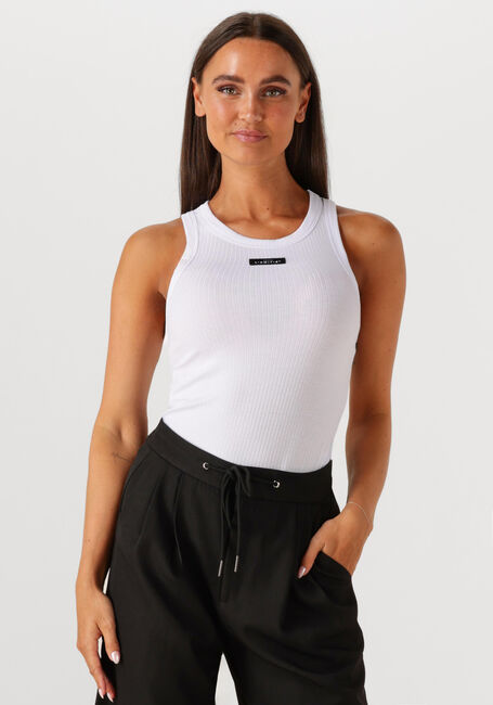 Witte HAUTE L'AMITIÉ Top RIB BADGE TANK - large