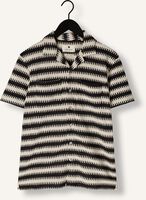 ANERKJENDT Chemise décontracté AKKURT STRUC STRIPE S/S SHIRT en noir ANERKJENDT Chemise décontracté AKKURT STRUC STRIPE S/S SHIRT en noir - medium