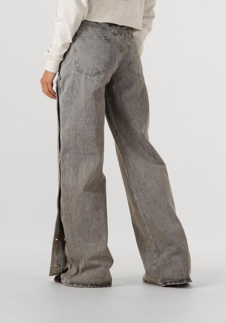 Grijze HAUTE L'AMITIÉ Wide jeans SIDE PANEL BUTTON TALL JEANS - large