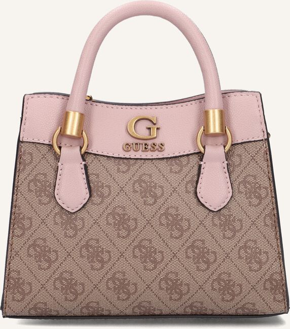 Roze GUESS Handtas NELL LOGO MINI SATCHEL Omoda