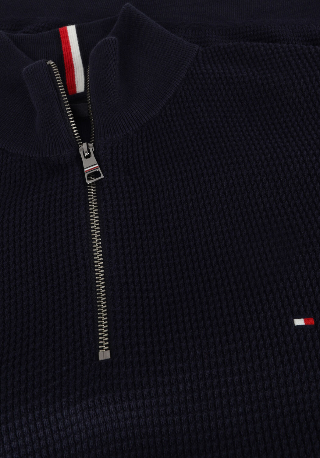 Blauwe TOMMY HILFIGER Trui REFINED STRUCTURE ZI - large