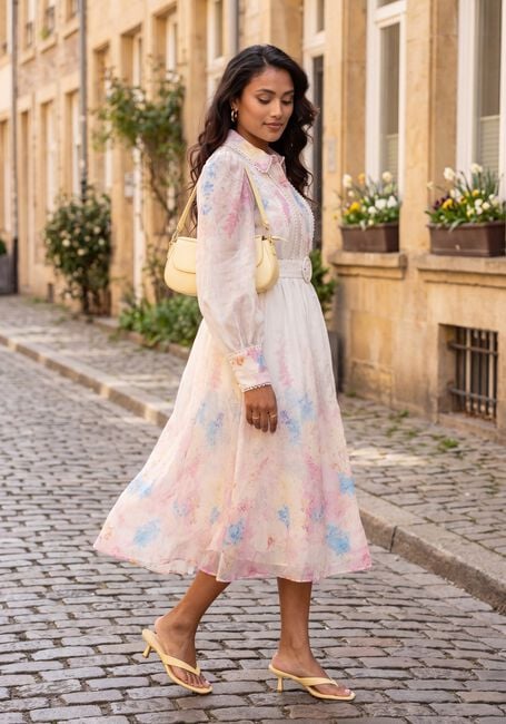 Y.A.S. YASFLORENCE LS LONG DRESS S. Robes en rose - large