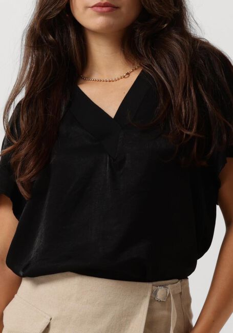 MINUS Haut LIRENE V-NECK BLOUSE en noir - large