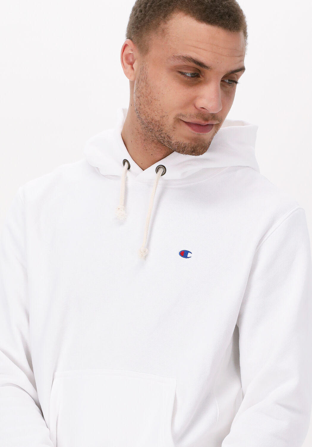 Men white champion hoodie sales