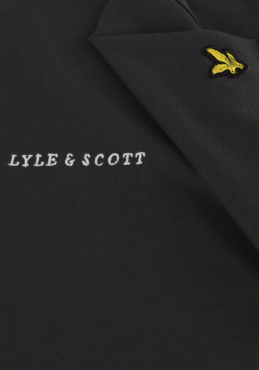 Grijze LYLE & SCOTT T-shirt SCRIPT EMBROIDERED T-SHRIT - large
