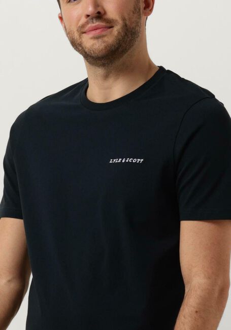 LYLE & SCOTT T-shirt EMBROIDERED T-SHIRT Bleu fonc&eacute; - large
