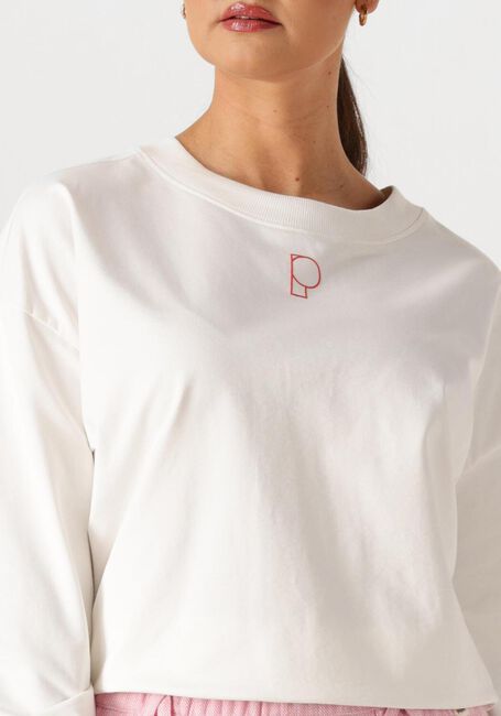 Witte POM AMSTERDAM Truien/vesten SWEATER MATCHPOINT WHITE - large