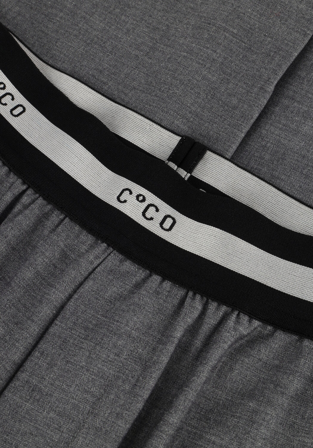 CO'COUTURE Pantalon COCO TAILOR PLEAT LOGO LONG PANTS en gris - large