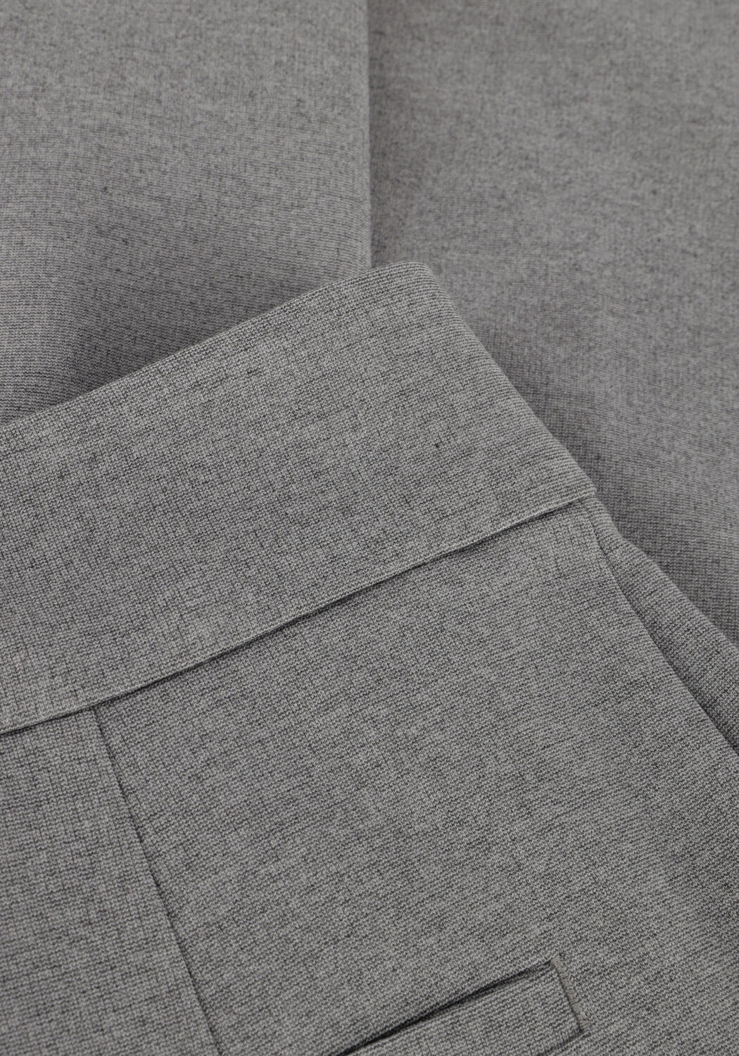 Grijze VANILIA Wijde broek PUNTO PLEATED WIDE - large